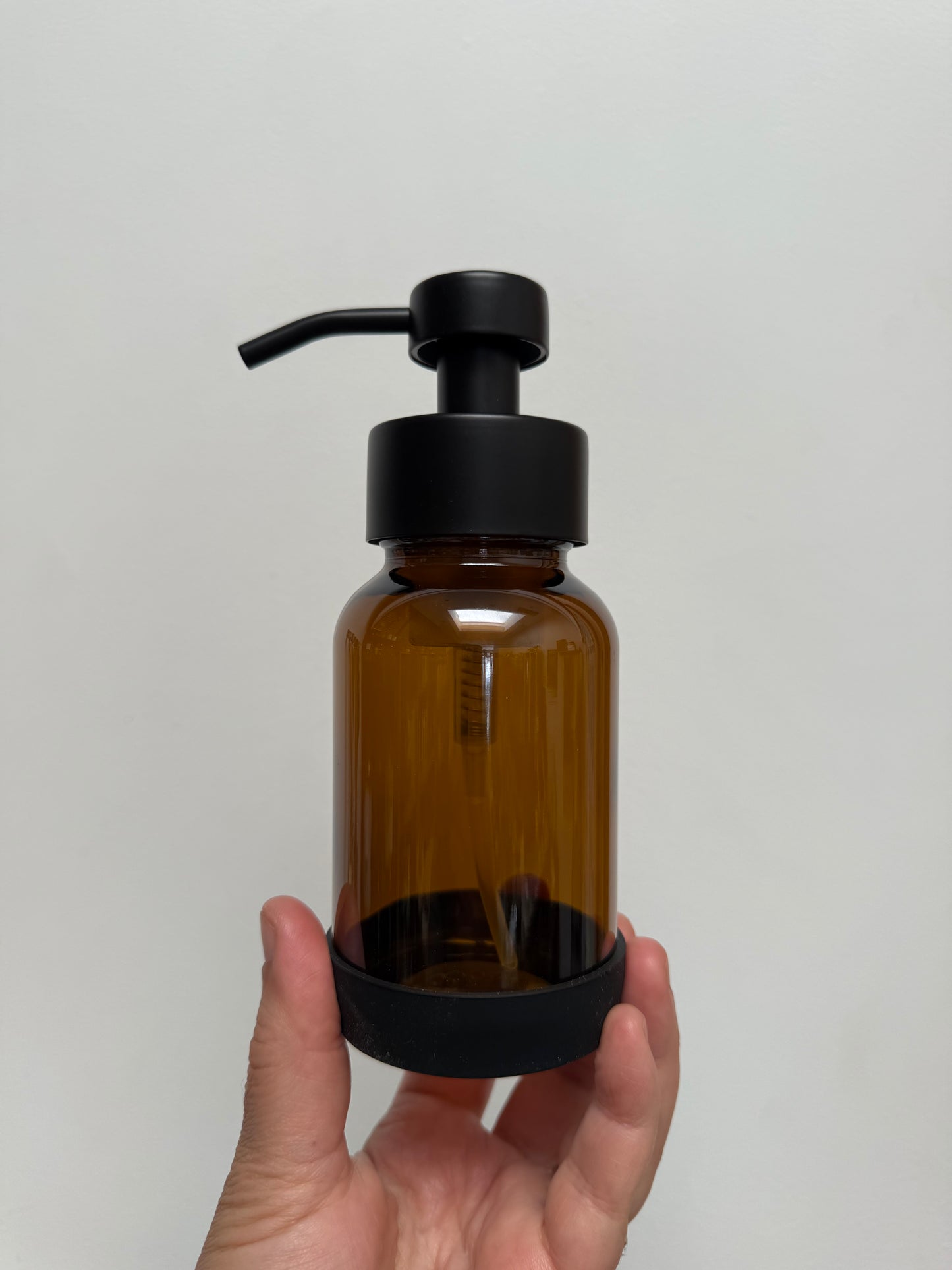 Amber Glass Foaming Dispenser 8oz
