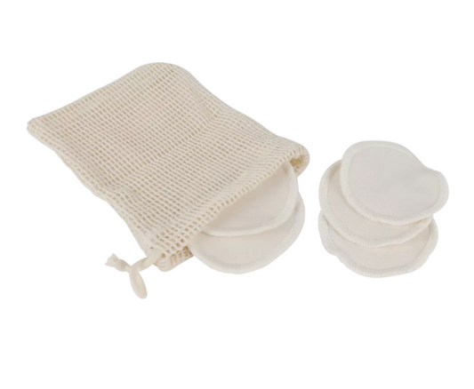 Reusable Cotton Rounds with Mesh Bag