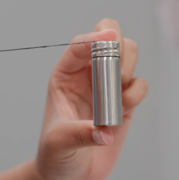 Charcoal Dental Floss in Stainless Steel Case