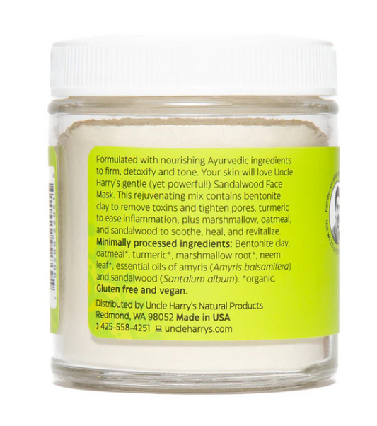 Sandalwood Face Mask with Turmeric and Marshmallow