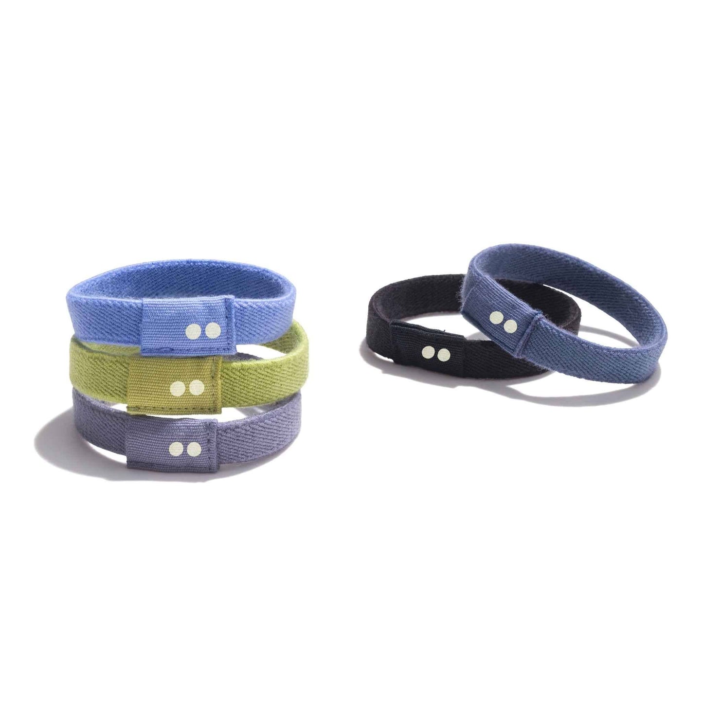 Plastic-free, Organic Cotton Flat Hair Ties - Sea to Sky