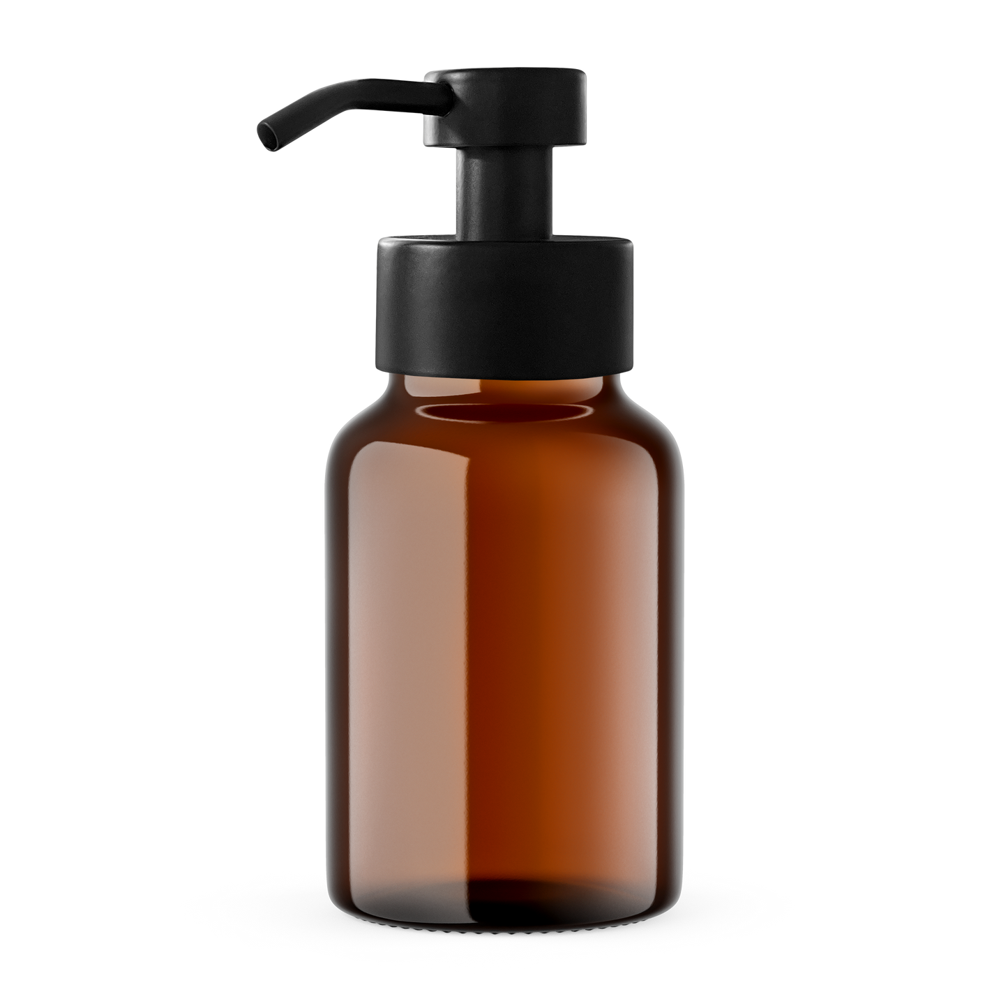 Amber Glass Foaming Dispenser 8oz