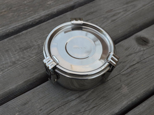 Stainless steel Airtight Food Storage Containers with metal clasp closure