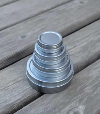Rust Resistant Stackable Screw Lid Tins