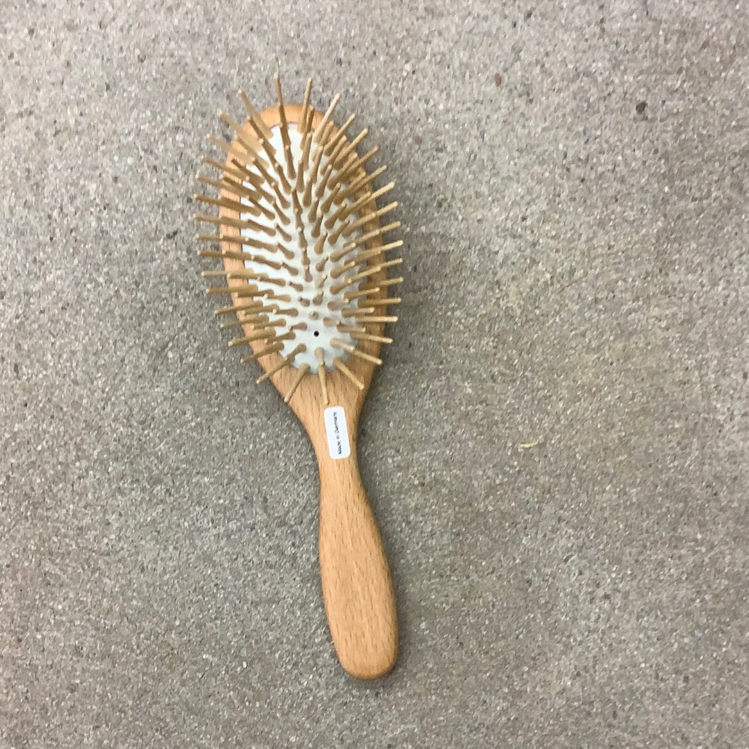 Hair Brush with Wooden Pins