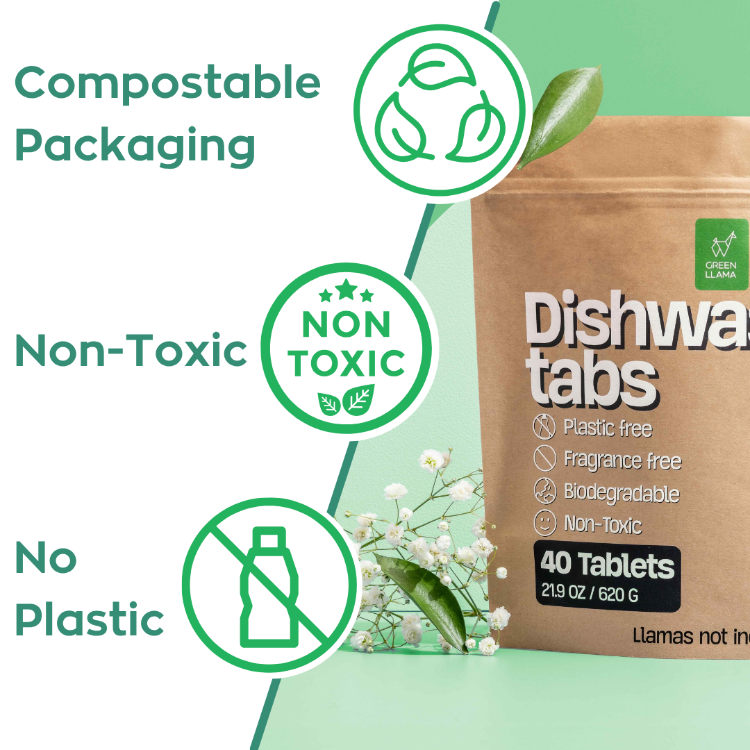 Unscented, PVA Free Dish Washer Tabs -  Case of 550