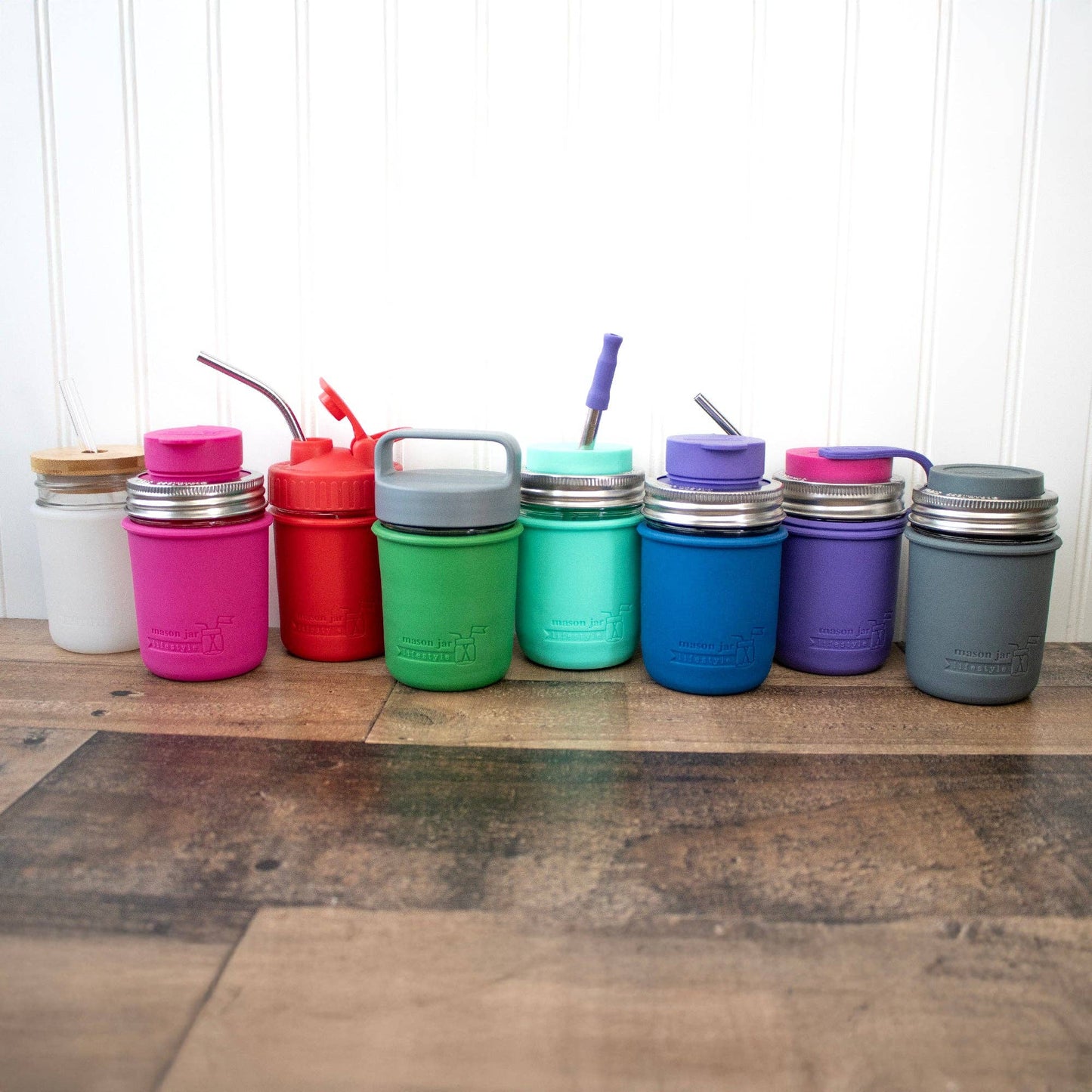 Silicone Sleeve for Regular Mouth Half Pint 8oz Mason Jars