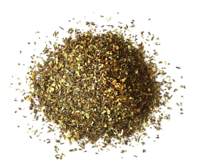 Dry herbs or spices on a white background