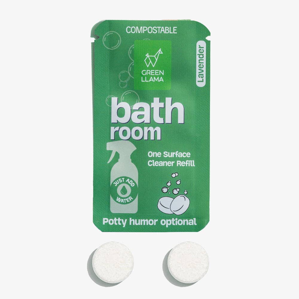 Green Llama Bathroom Cleaner Refill Tablets - Box Of 15