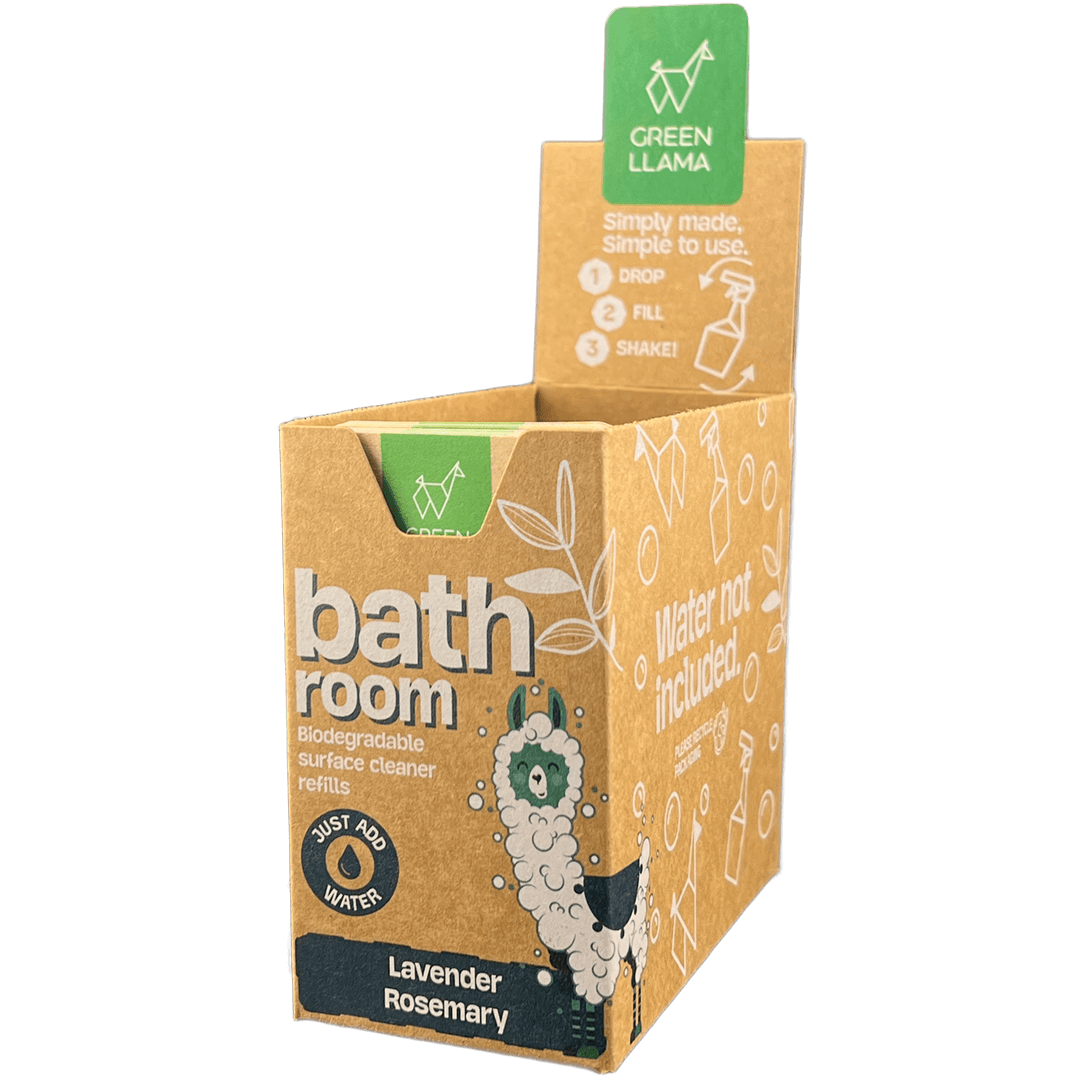 Green Llama Bathroom Cleaner Refill Tablets - Box Of 15