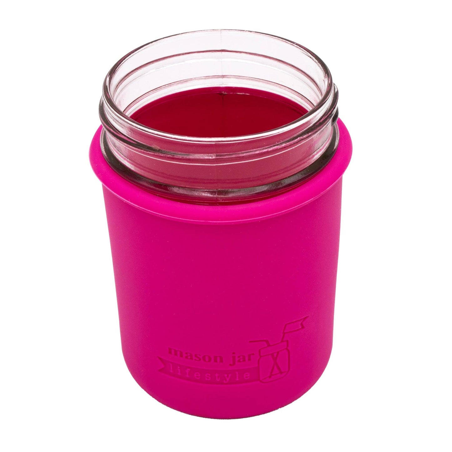 Silicone Sleeve for Regular Mouth Half Pint 8oz Mason Jars