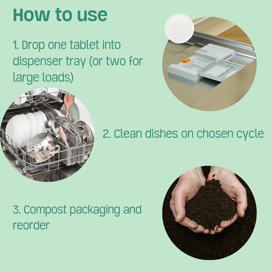 Unscented, PVA Free Dish Washer Tabs -  Case of 550