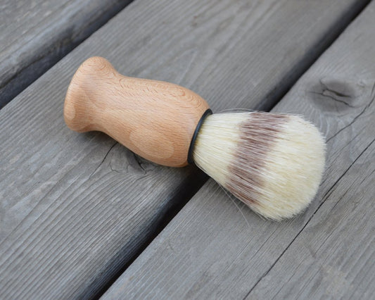 Minimalist Shaving Stand and Brush