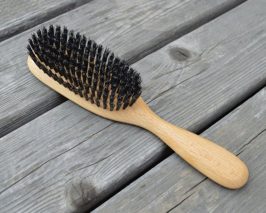 Hair Brush with Wild Boar Bristles