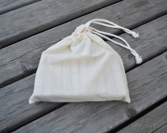 Wooden Clothes Pegs in Cotton Bag