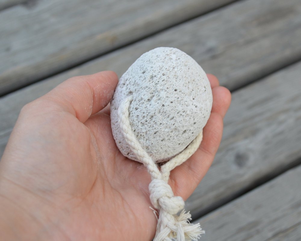 Pumice Stone with Cotton Strap