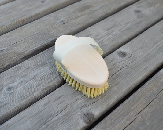 Dry Massage Brush with Canvas Strap