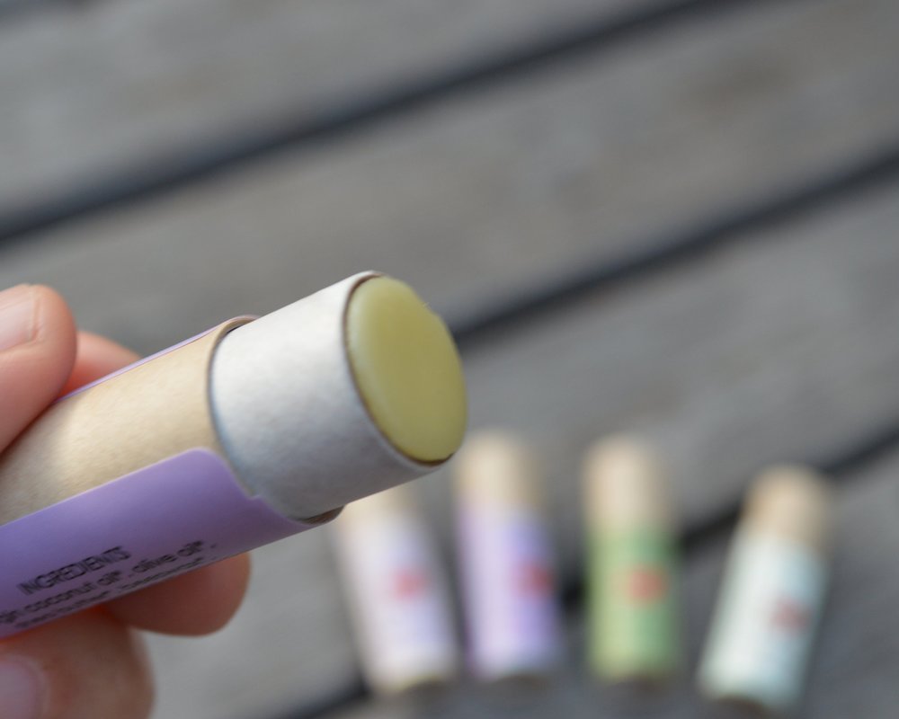 LB Love Organics Lip Balm in Compostable Paper Tube