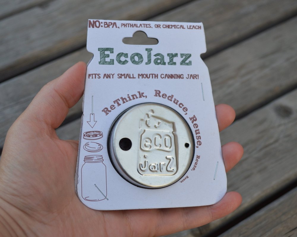 EcoJarz - Classic Stainless Drinking Jar Lid - Wide Mouth