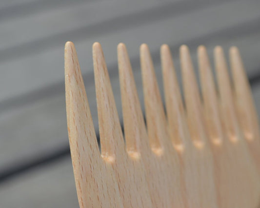 Wide Wooden Comb