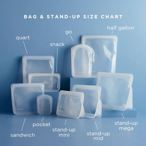 Silicone Bag - Stand Up Mid (Clear)