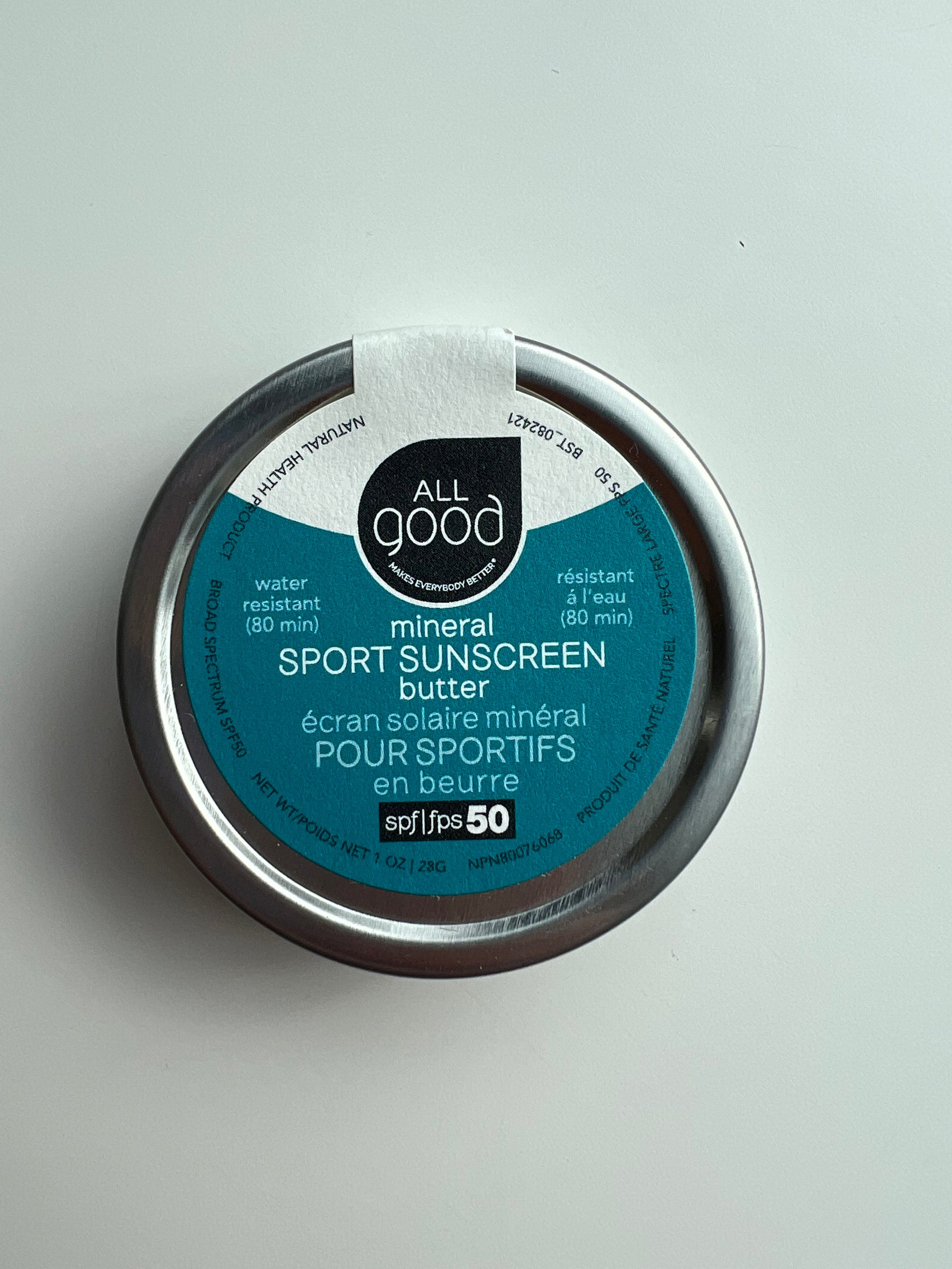 Mineral Sport Sunscreen Butter, SPF 50