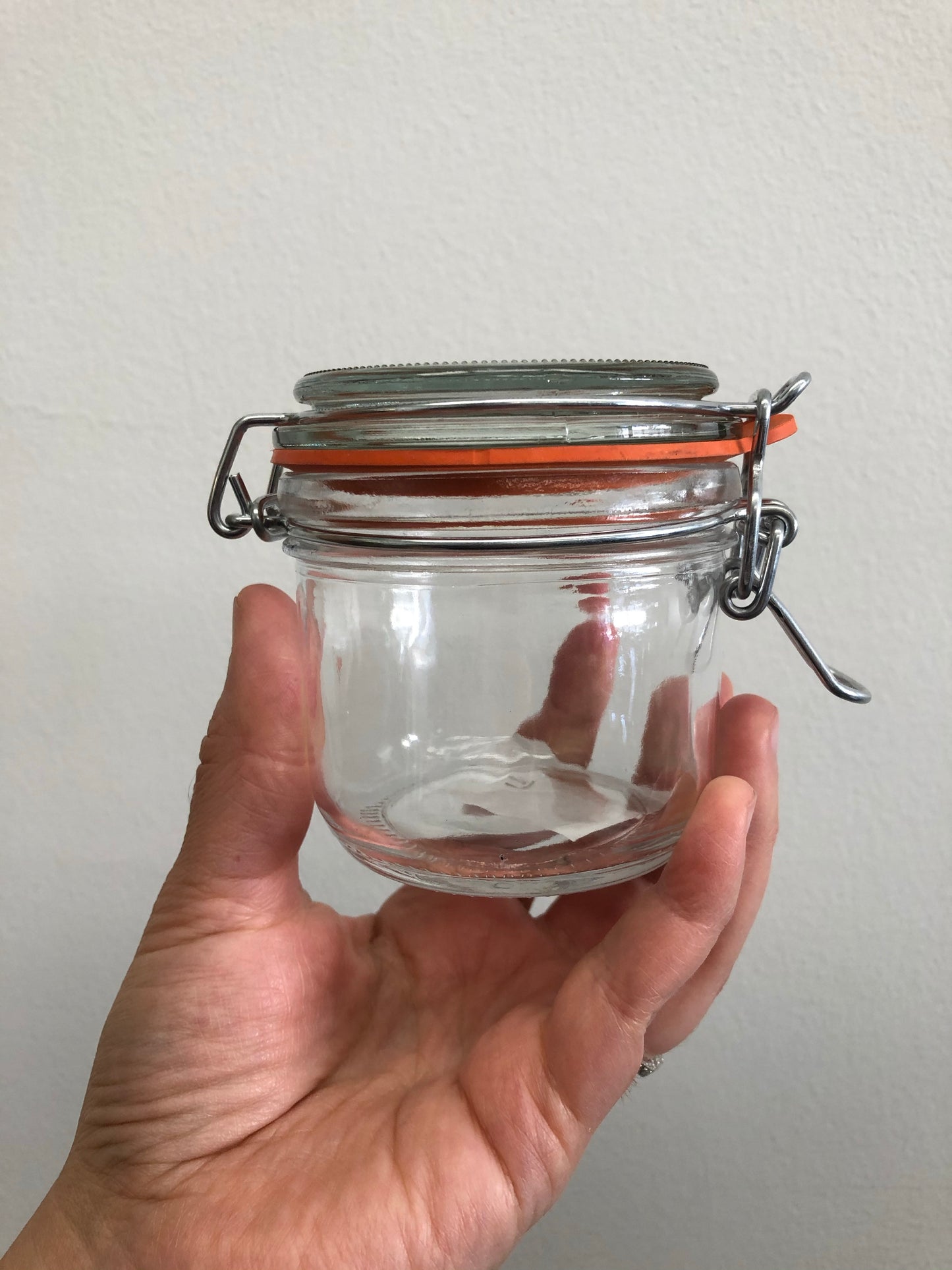 Flip Top Glass Jar